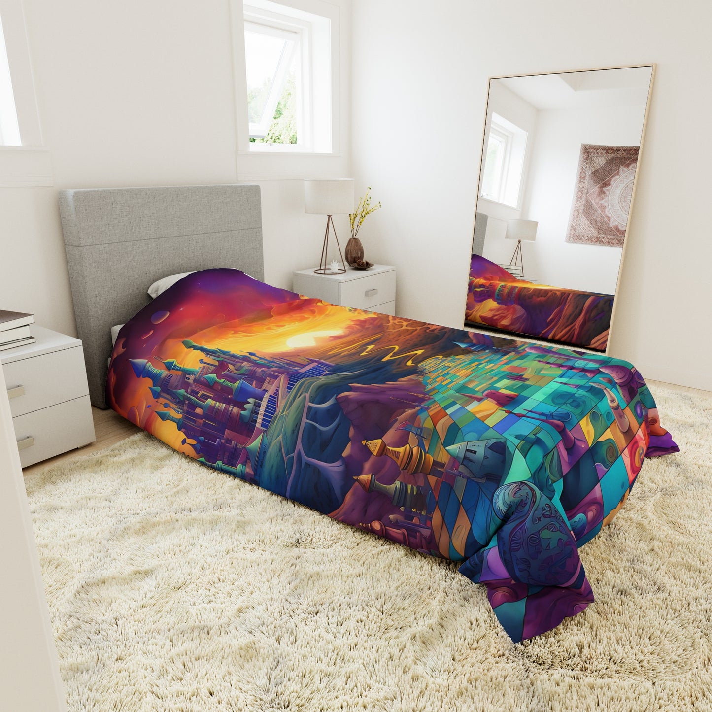 Duvet Cover - Psychedelic Chess
