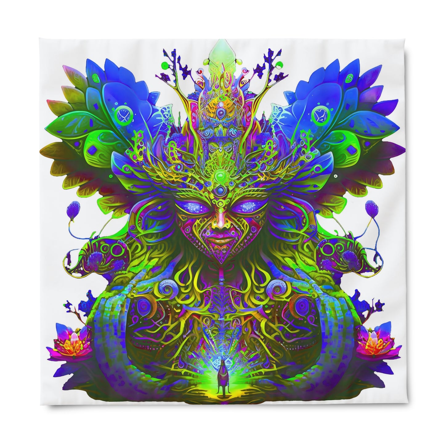 Duvet Cover - Psychedelic Fairy Neon