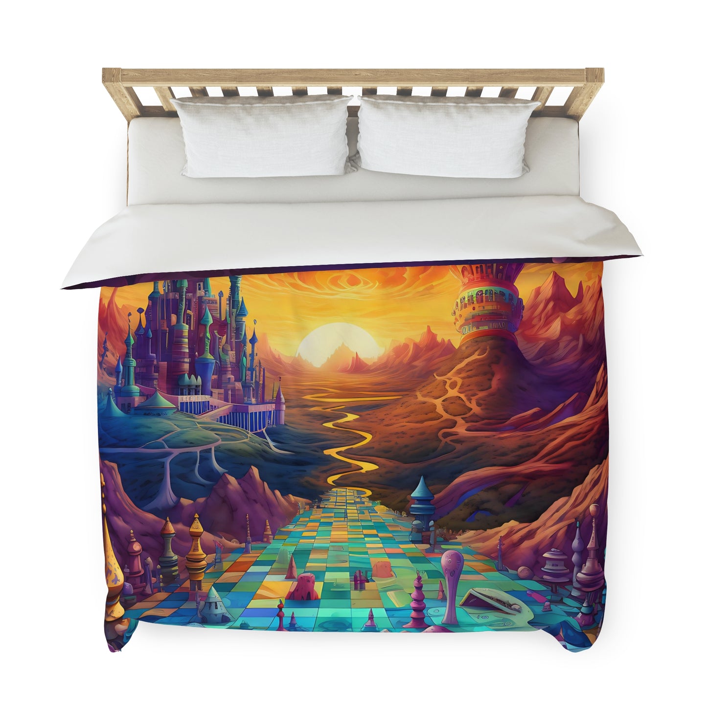 Duvet Cover - Psychedelic Chess