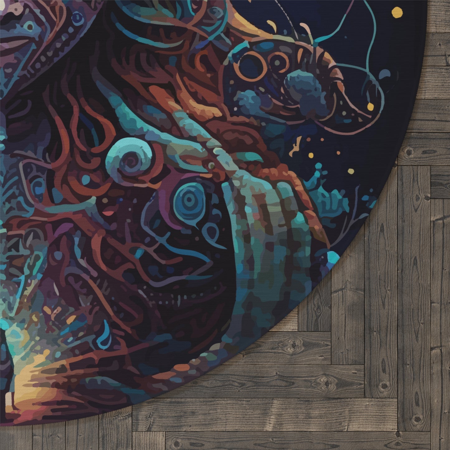 Round Rug - Psychedelic Fairy