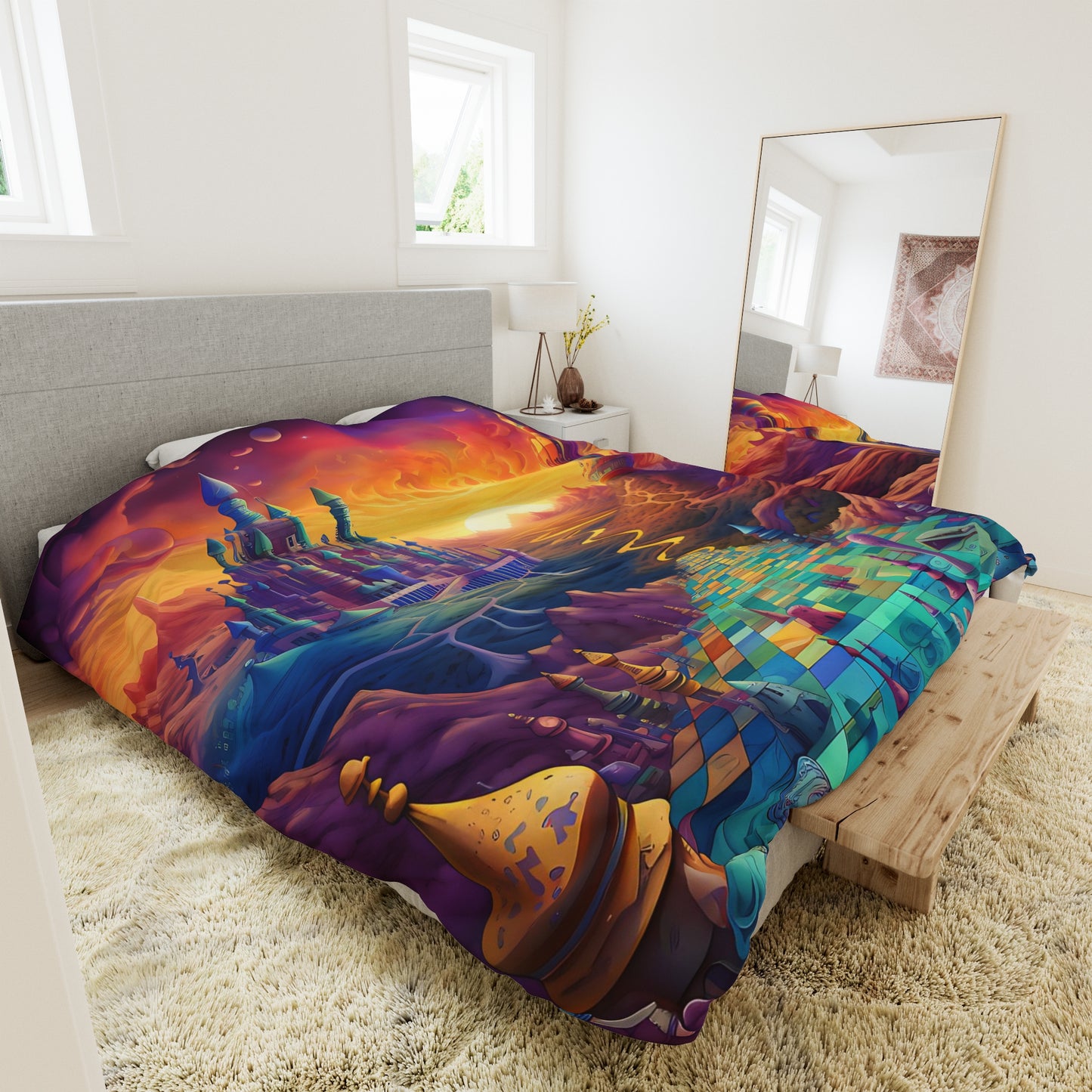 Duvet Cover - Psychedelic Chess