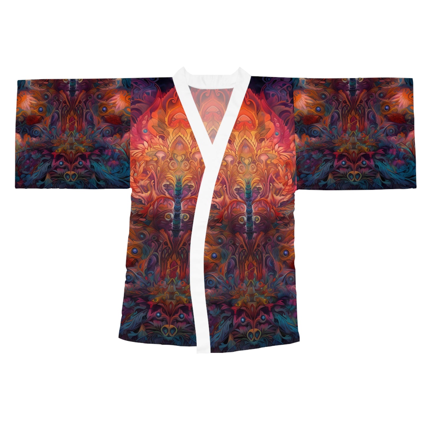 Long Sleeve Kimono Robe (AOP) - Psychedelic Dreamtime 4
