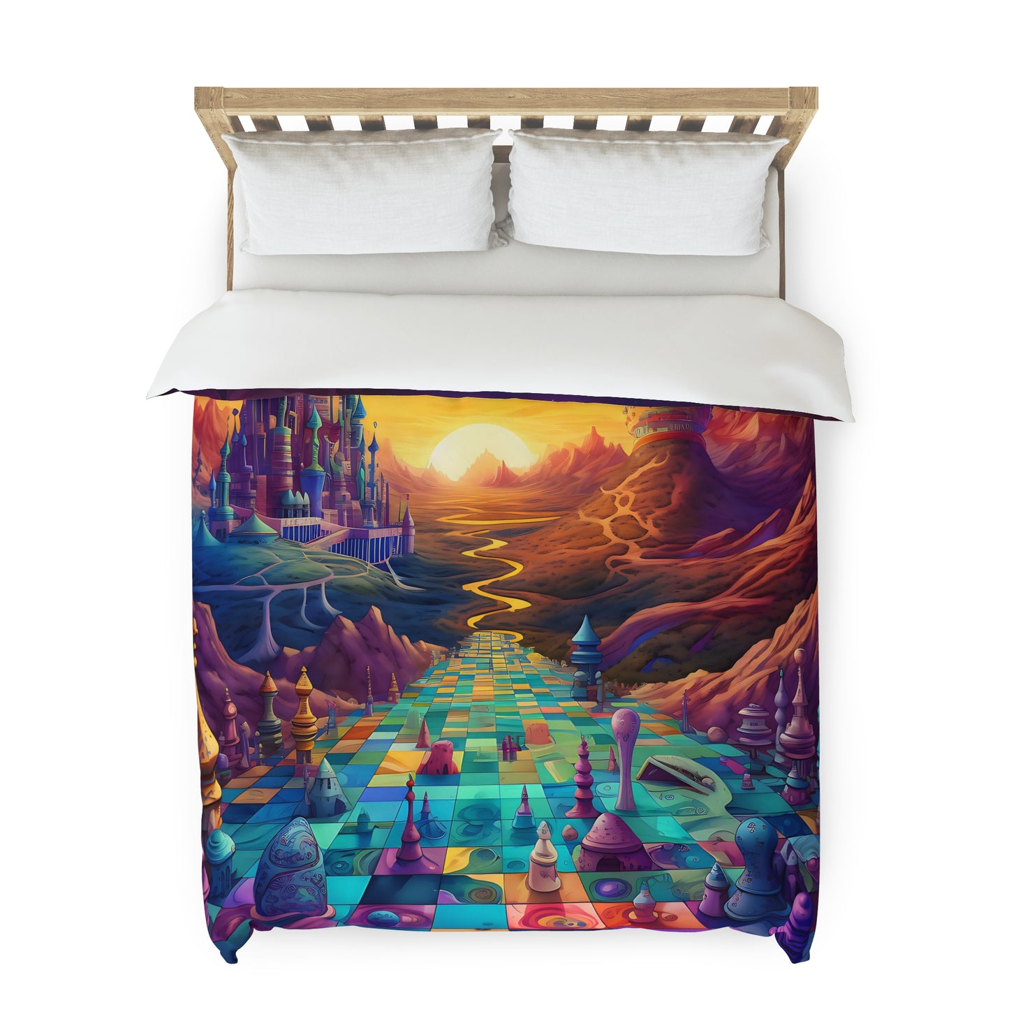 Duvet Cover - Psychedelic Chess