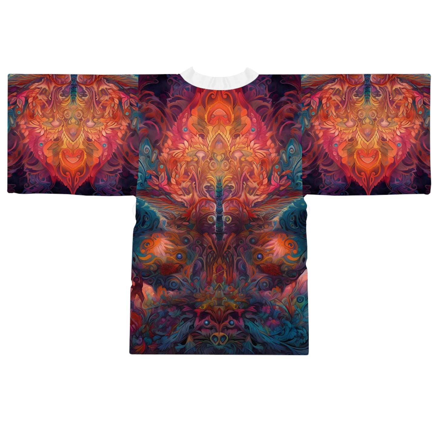 Long Sleeve Kimono Robe (AOP) - Psychedelic Dreamtime 4