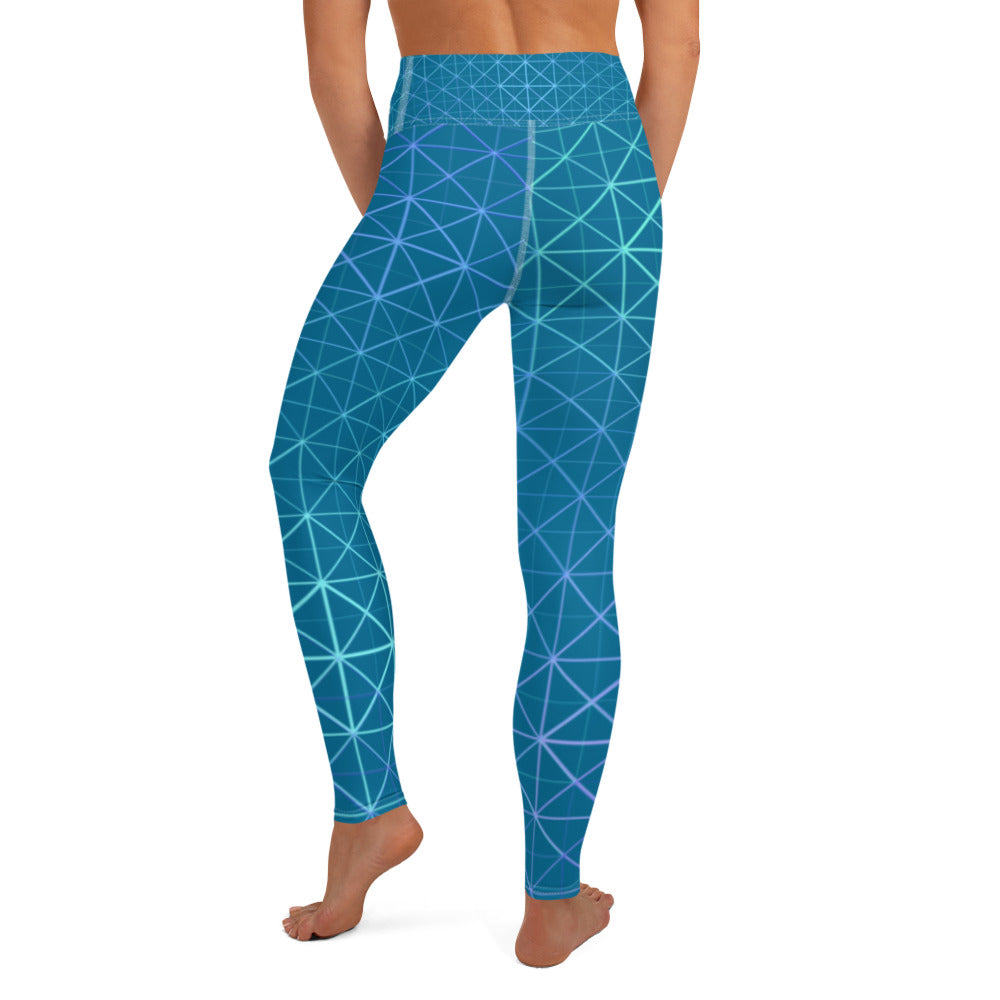 Yoga Leggings - Hyperverse (Blue)