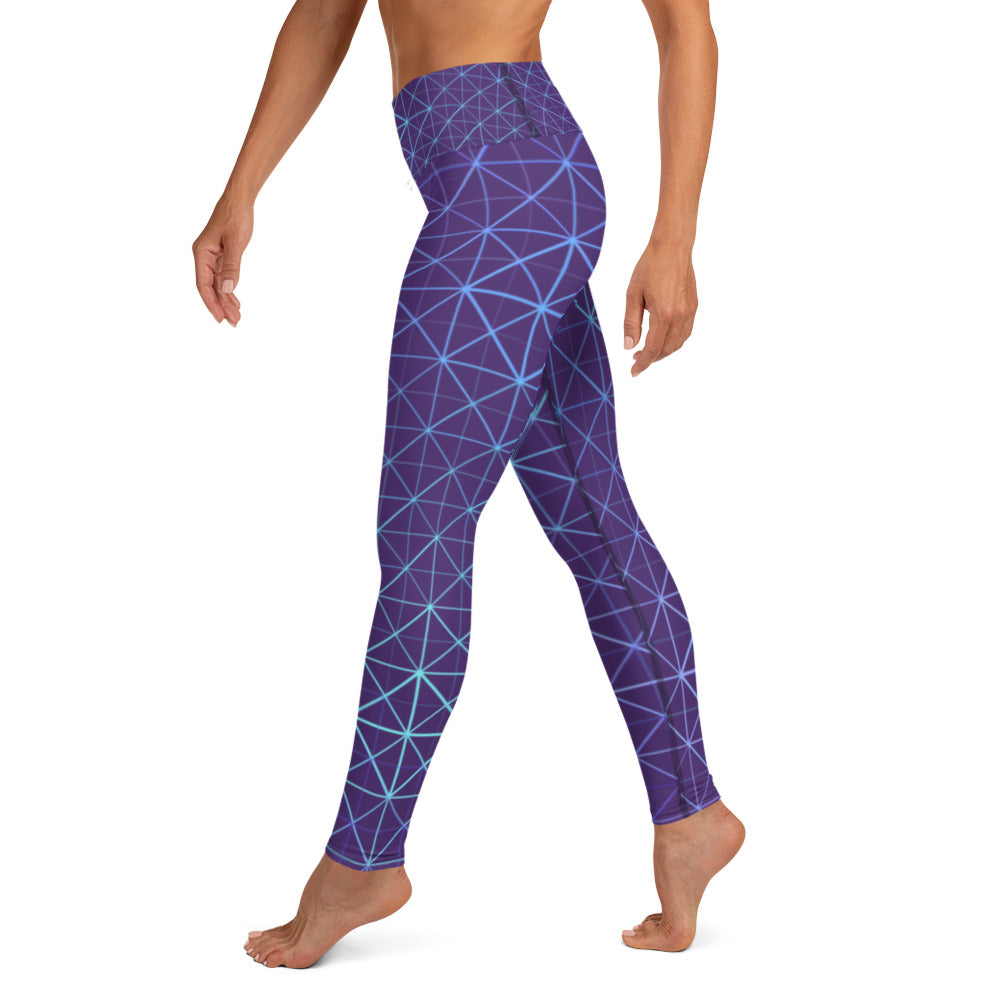 Yoga Leggings - Hyperverse (Purple)