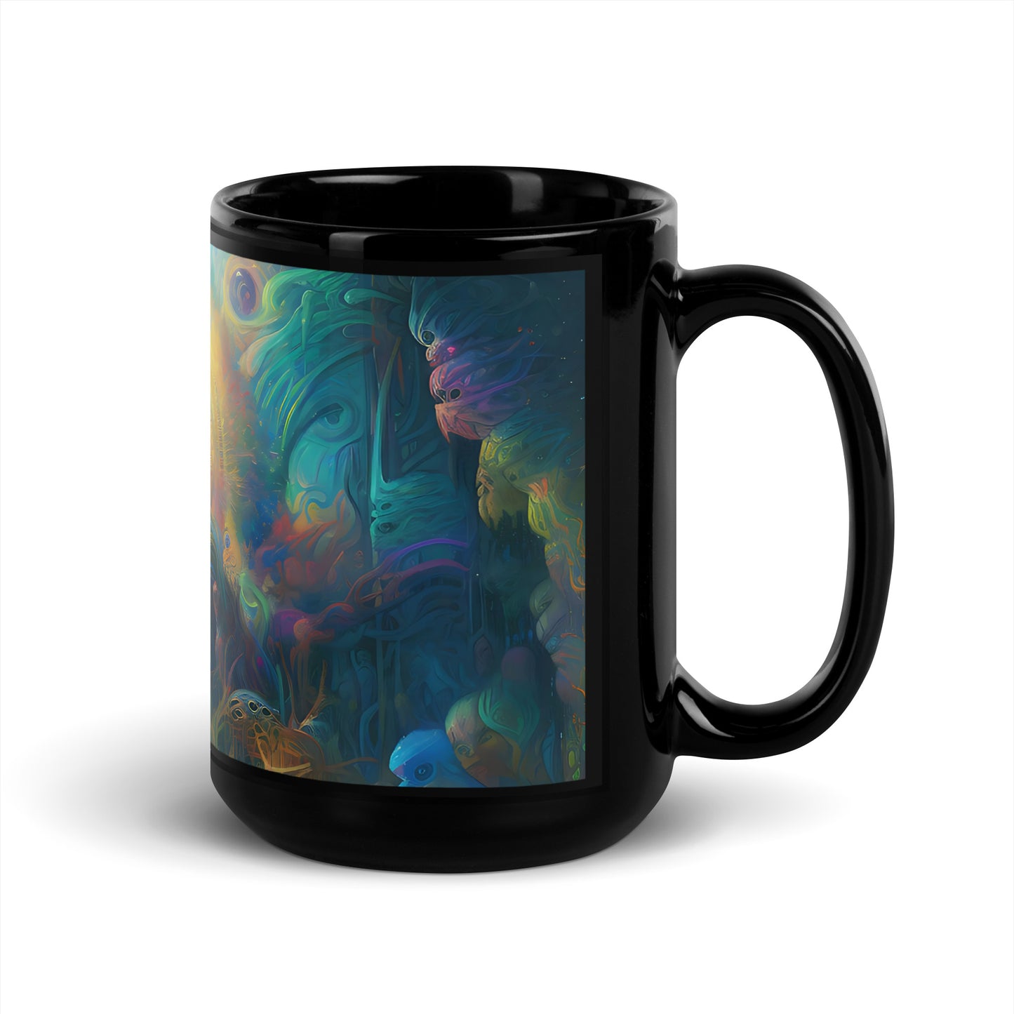 Black Glossy Mug - Shaman Drum 1