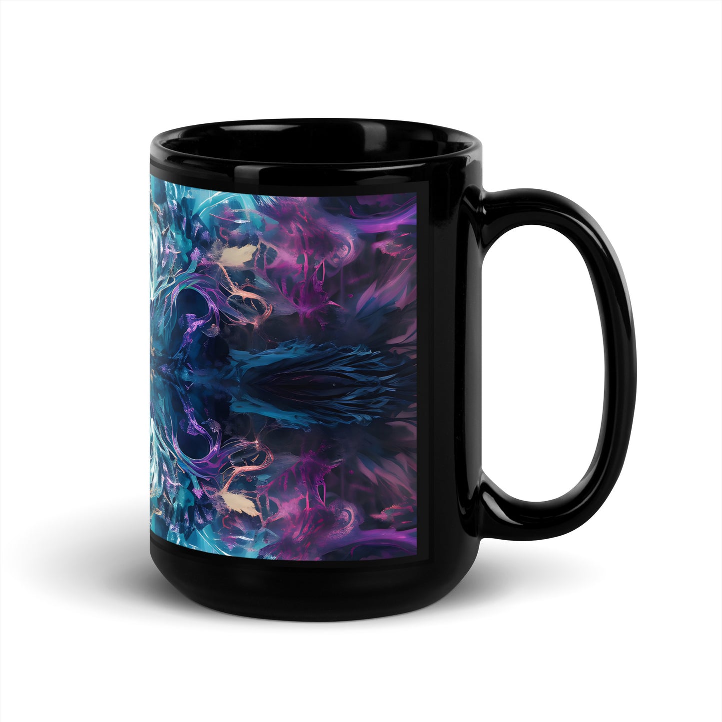Black Glossy Mug - Mystical Reflections 4