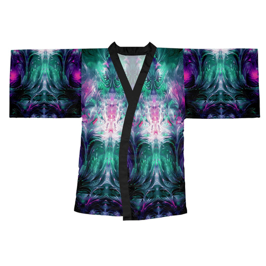 Long Sleeve Kimono Robe (AOP) - Kaleidoscope Realm 2