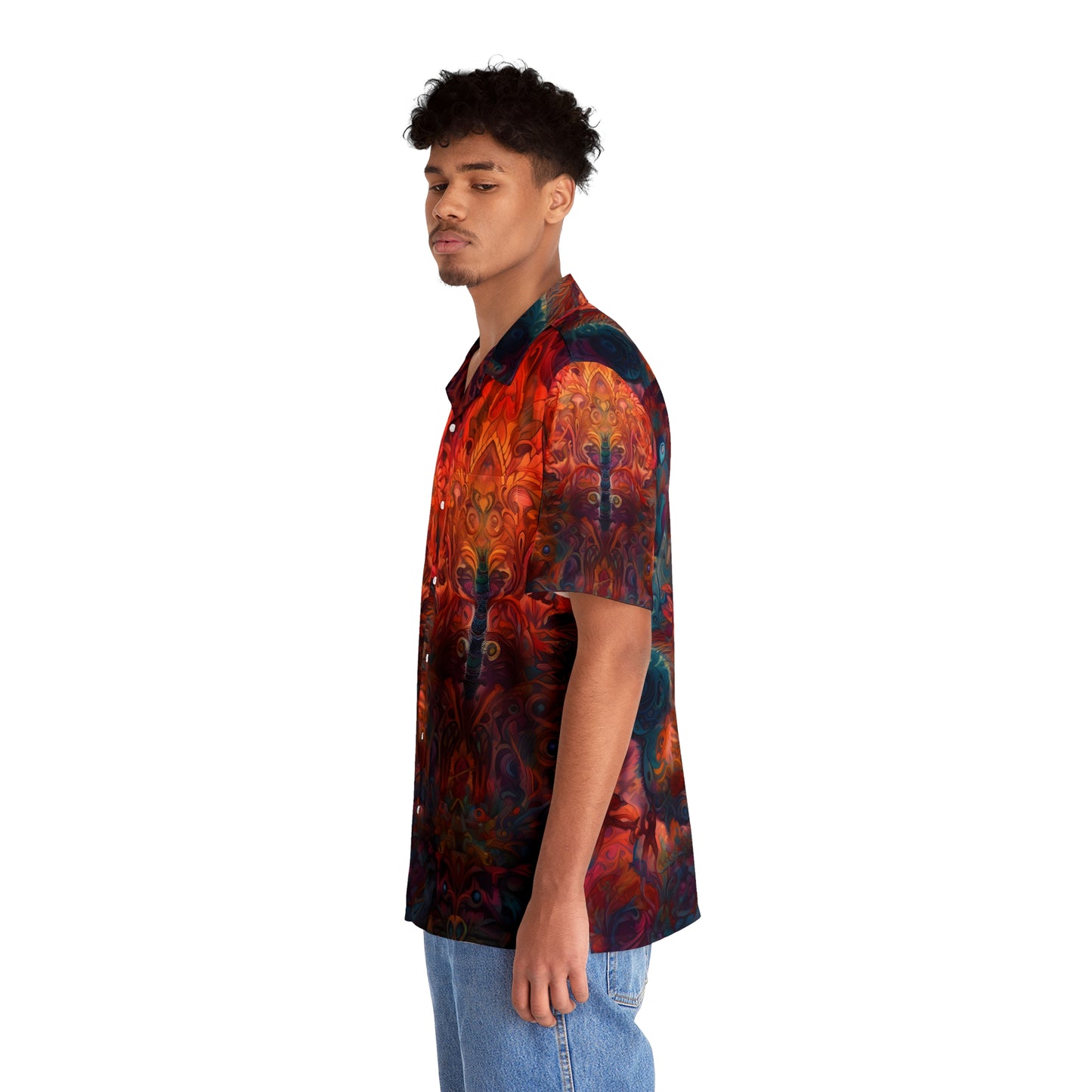 Men's Hawaiian Shirt (AOP) - Psychedelic Dreamtime 4