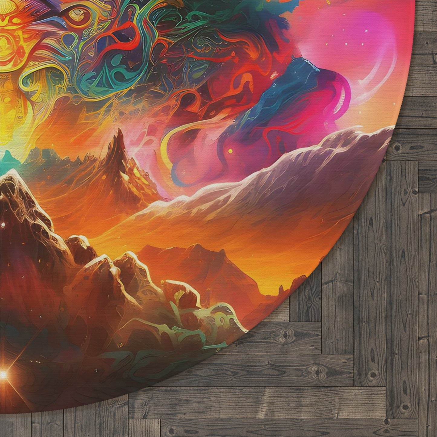 Round Rug - Celestial Rapture