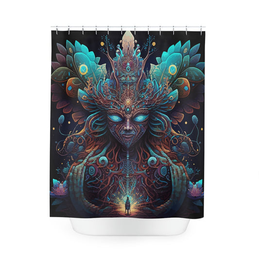 Polyester Shower Curtain - Psychedelic Fairy