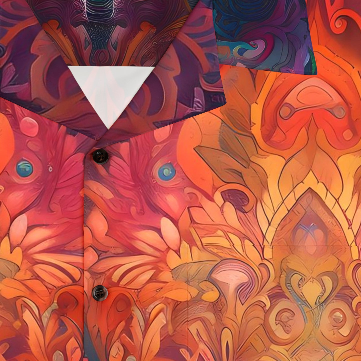 Men's Hawaiian Shirt (AOP) - Psychedelic Dreamtime 4