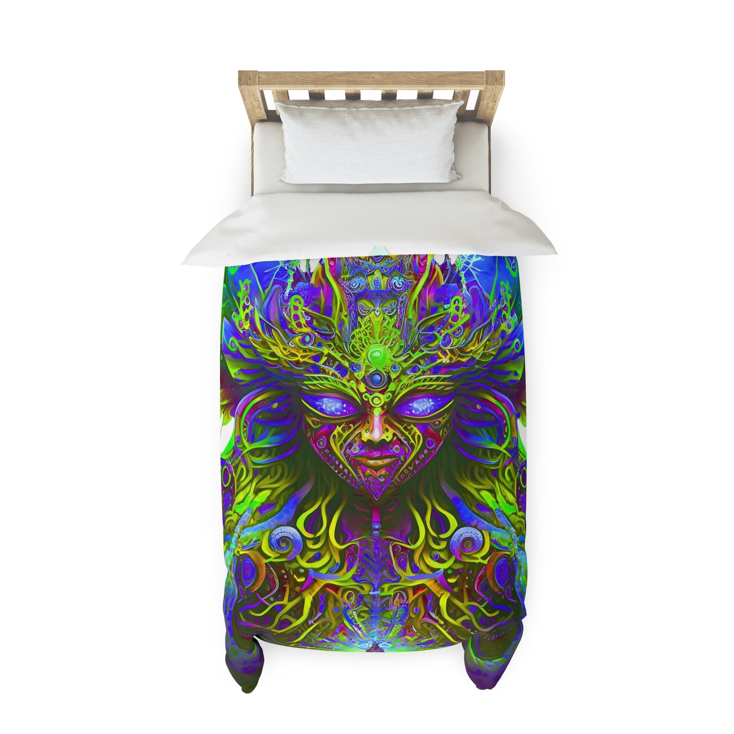 Duvet Cover - Psychedelic Fairy Neon