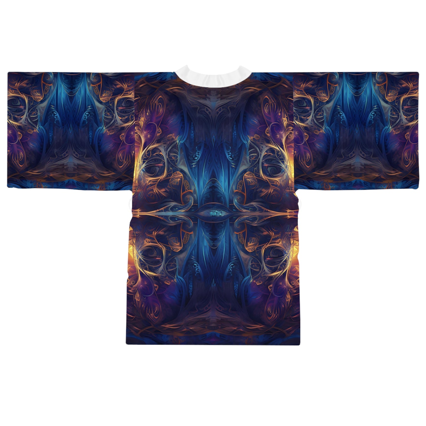 Long Sleeve Kimono Robe (AOP) - Mystical Reflections 3