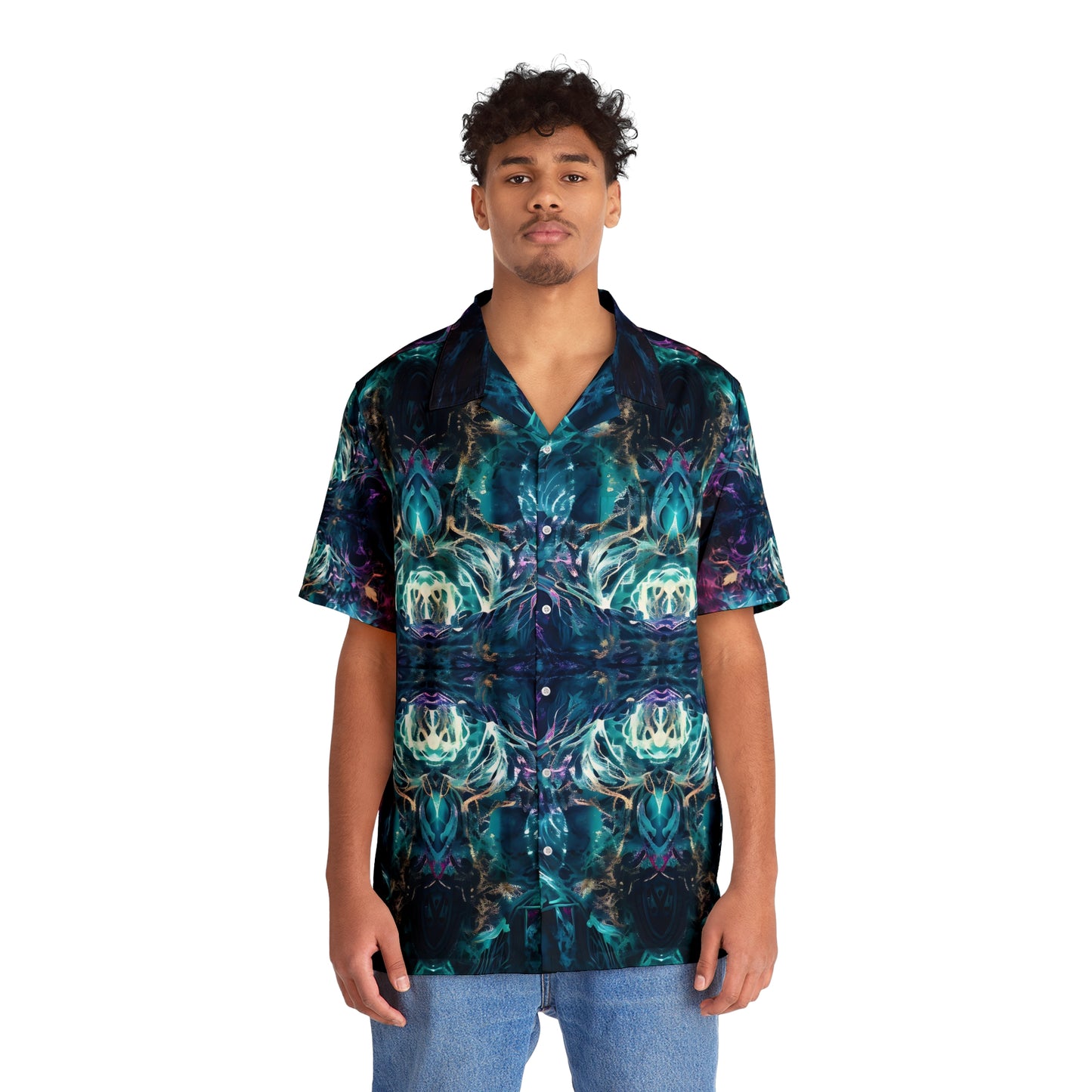 Men's Hawaiian Shirt (AOP) - Mystical Reflections 4