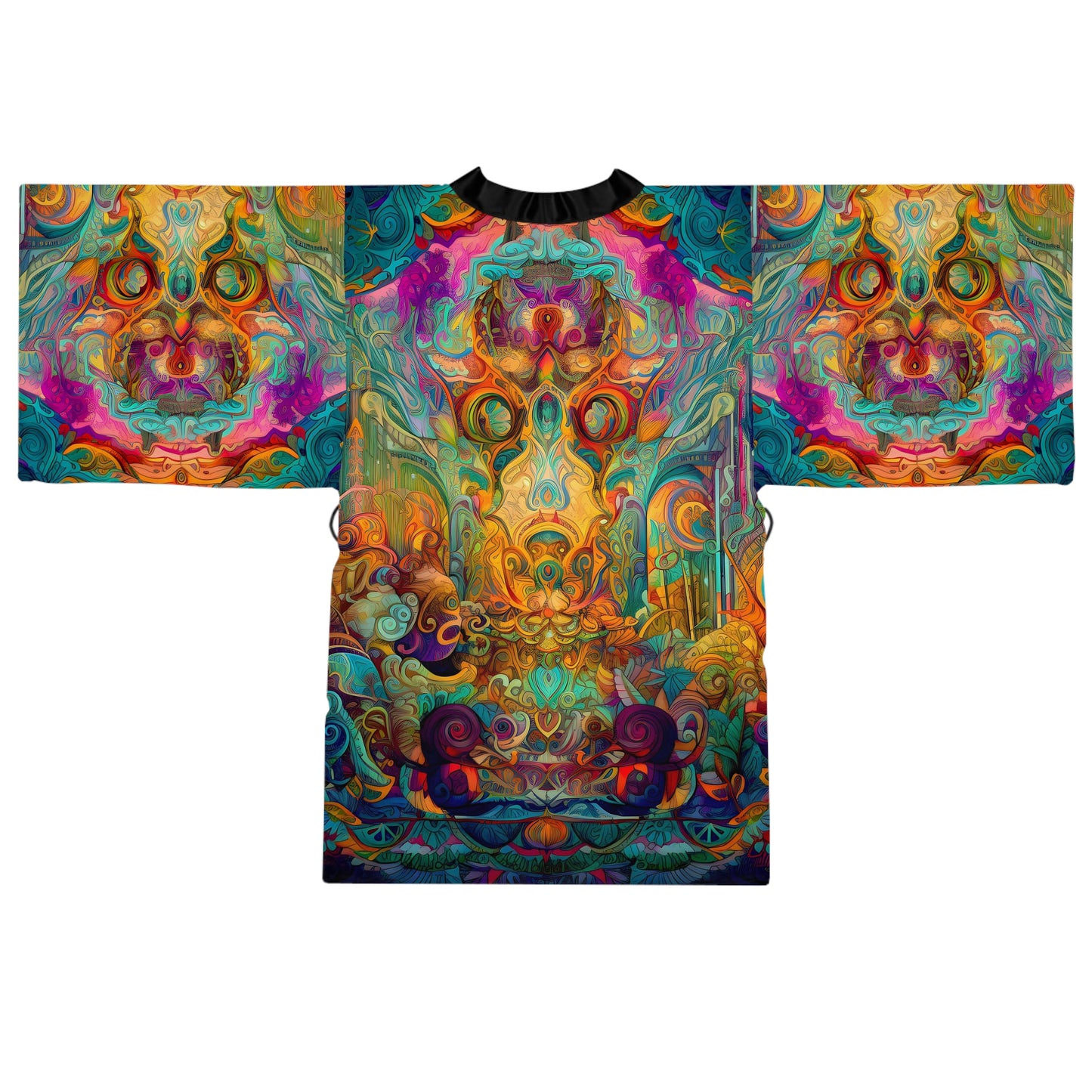 Long Sleeve Kimono Robe (AOP) - Dreamweavers Tapestry 2