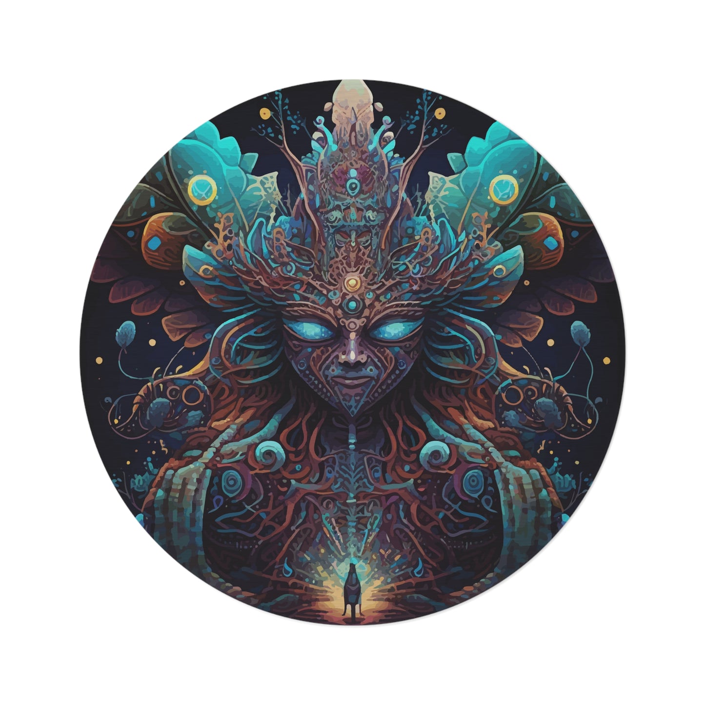 Round Rug - Psychedelic Fairy