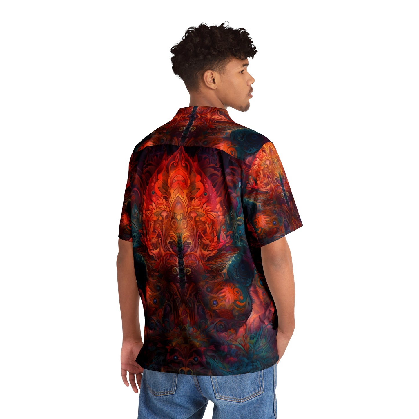 Men's Hawaiian Shirt (AOP) - Psychedelic Dreamtime 4