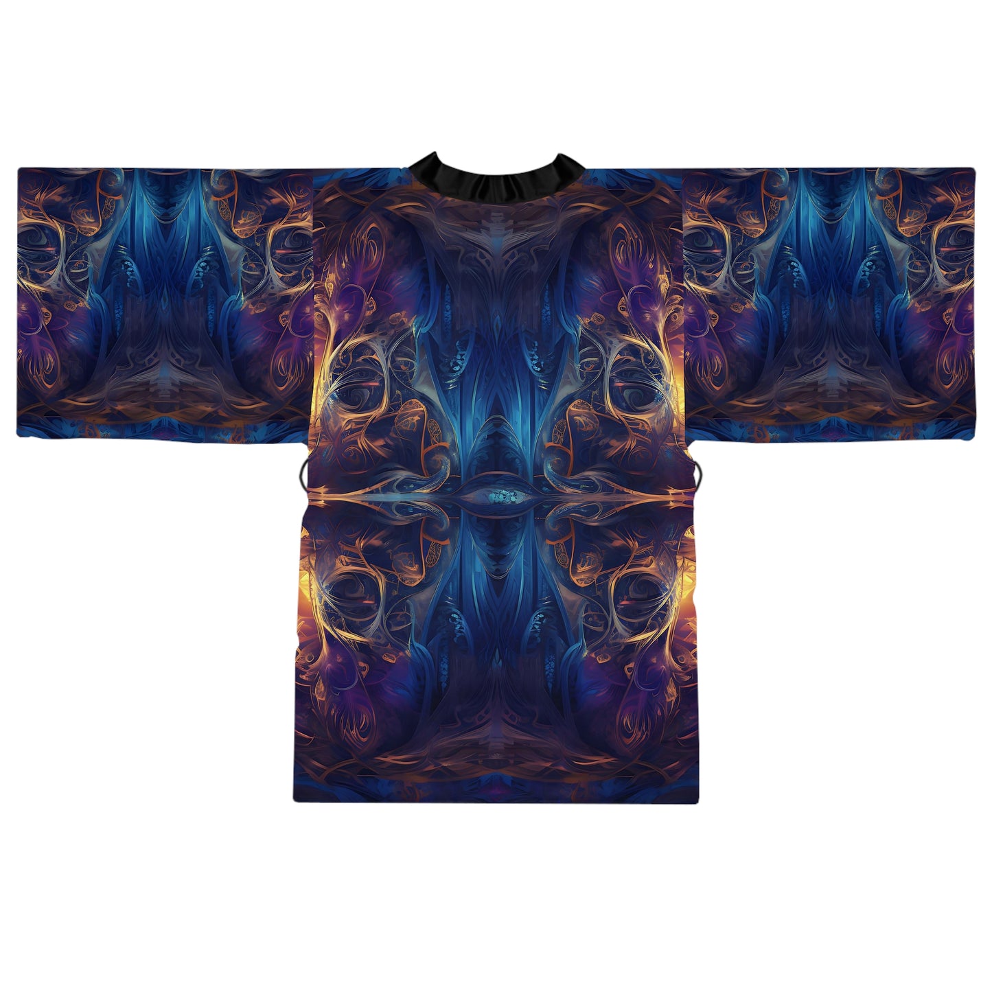 Long Sleeve Kimono Robe (AOP) - Mystical Reflections 3