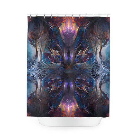 Polyester Shower Curtain - Mystical Reflections 2