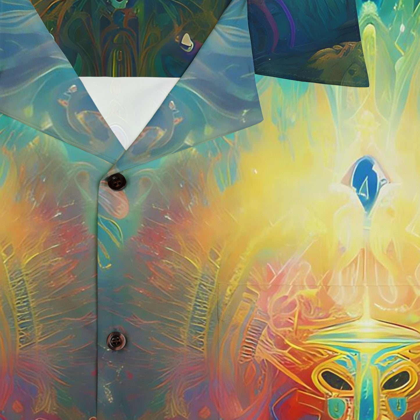 Men's Hawaiian Shirt (AOP) - Shaman Drum 1