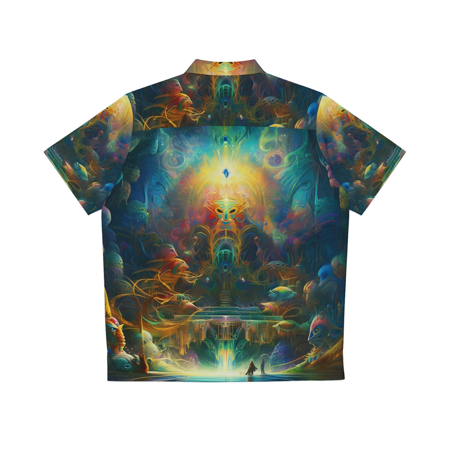 Men's Hawaiian Shirt (AOP) - Shaman Drum 1