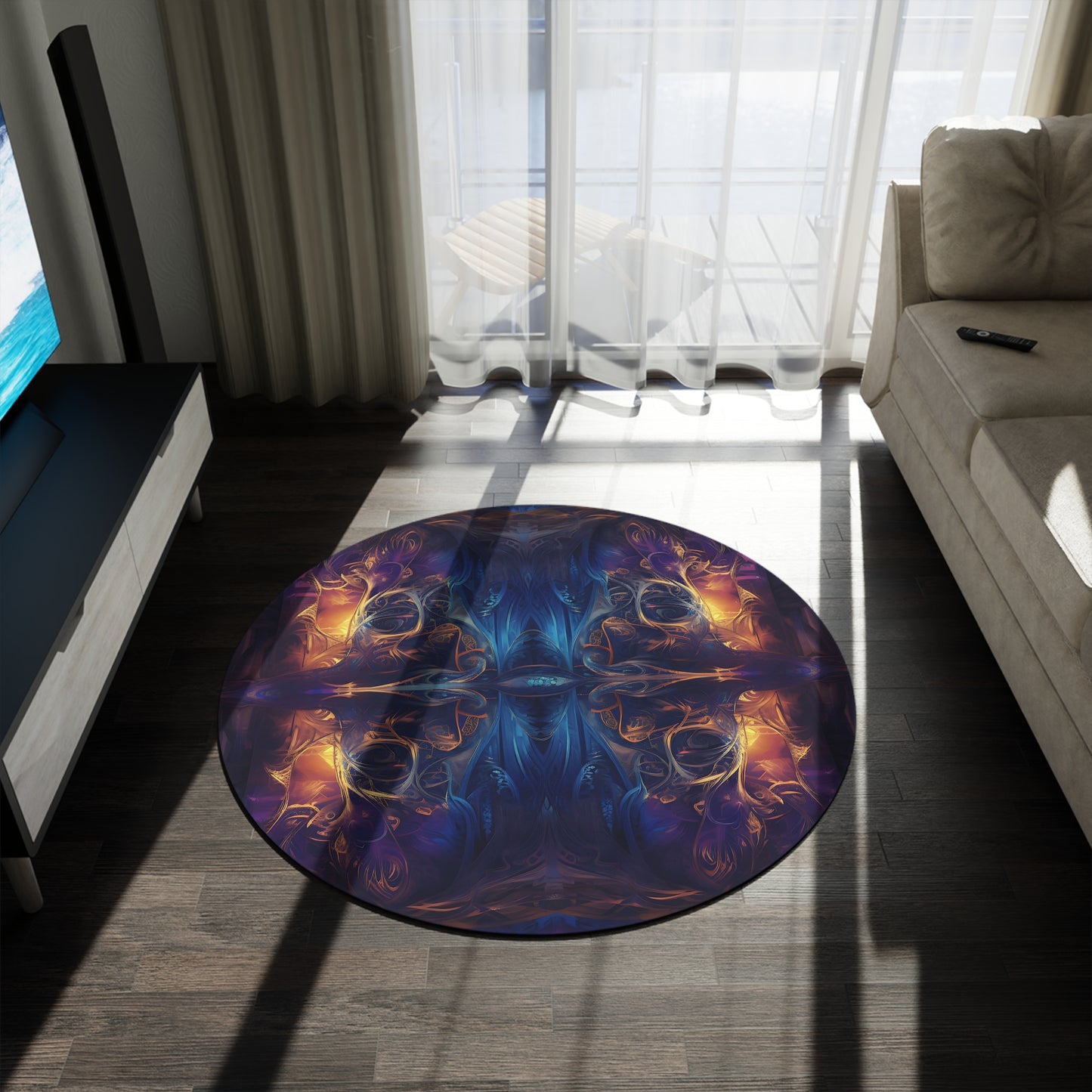 Round Rug - Mystical Reflections 3