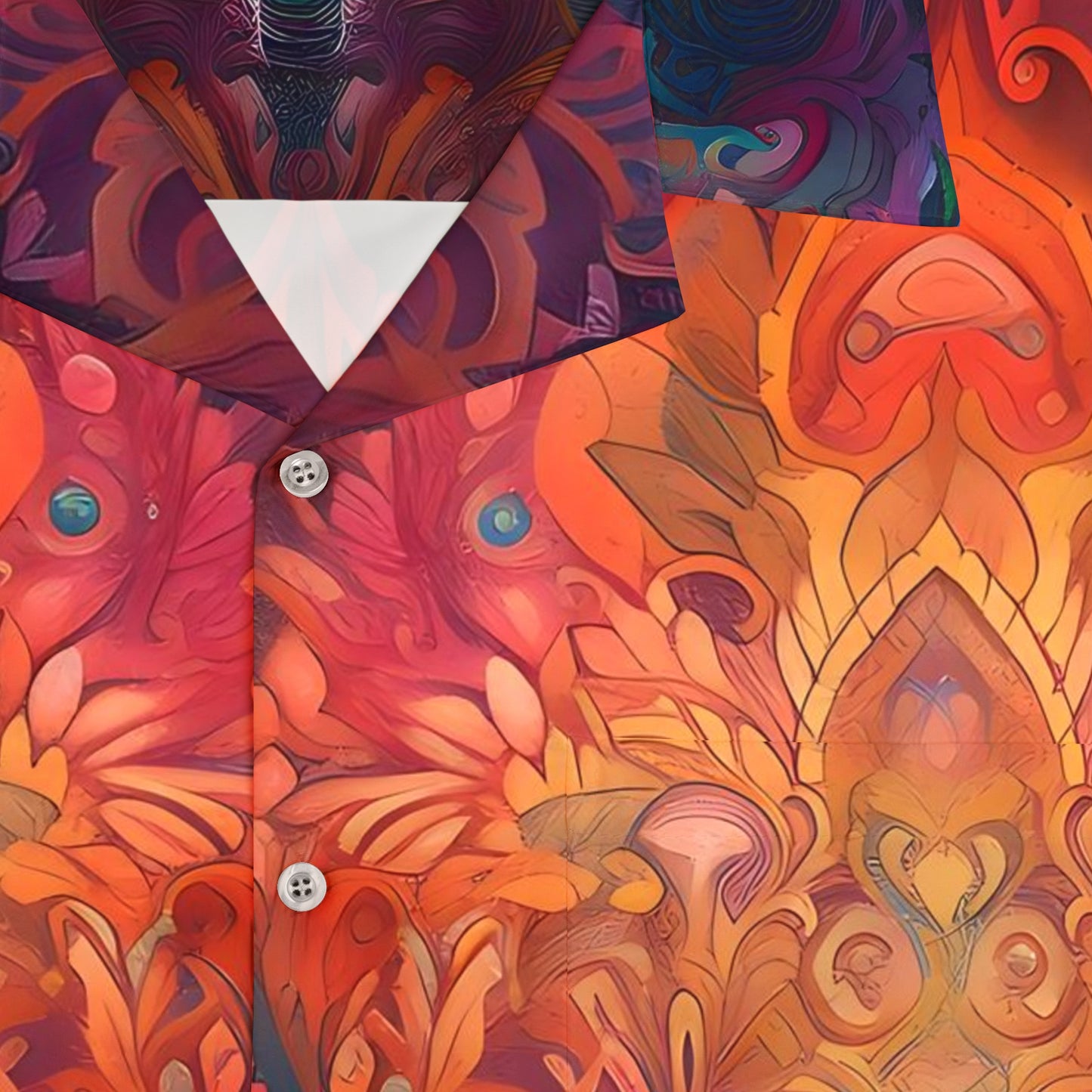 Men's Hawaiian Shirt (AOP) - Psychedelic Dreamtime 4