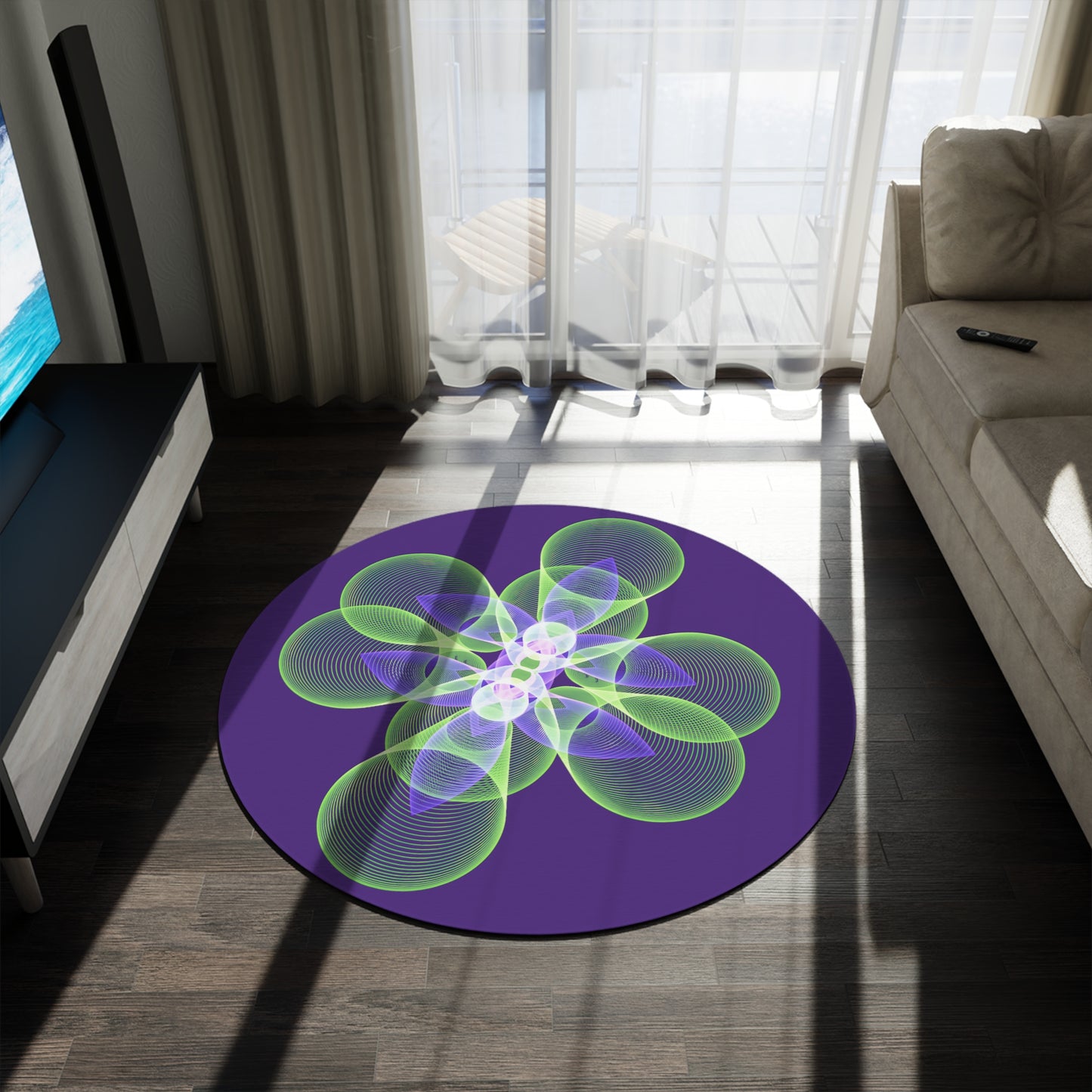 Round Rug - Binary System