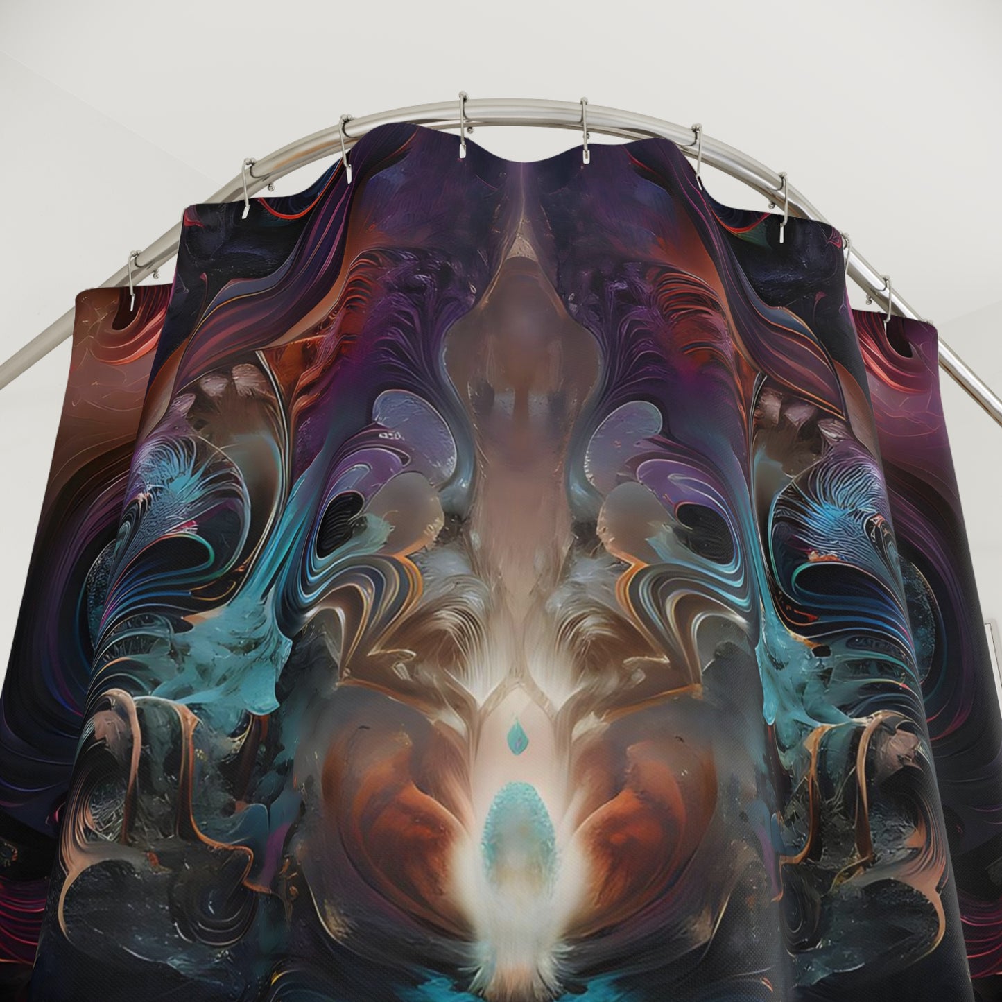 Polyester Shower Curtain - Mystical Reflections 1