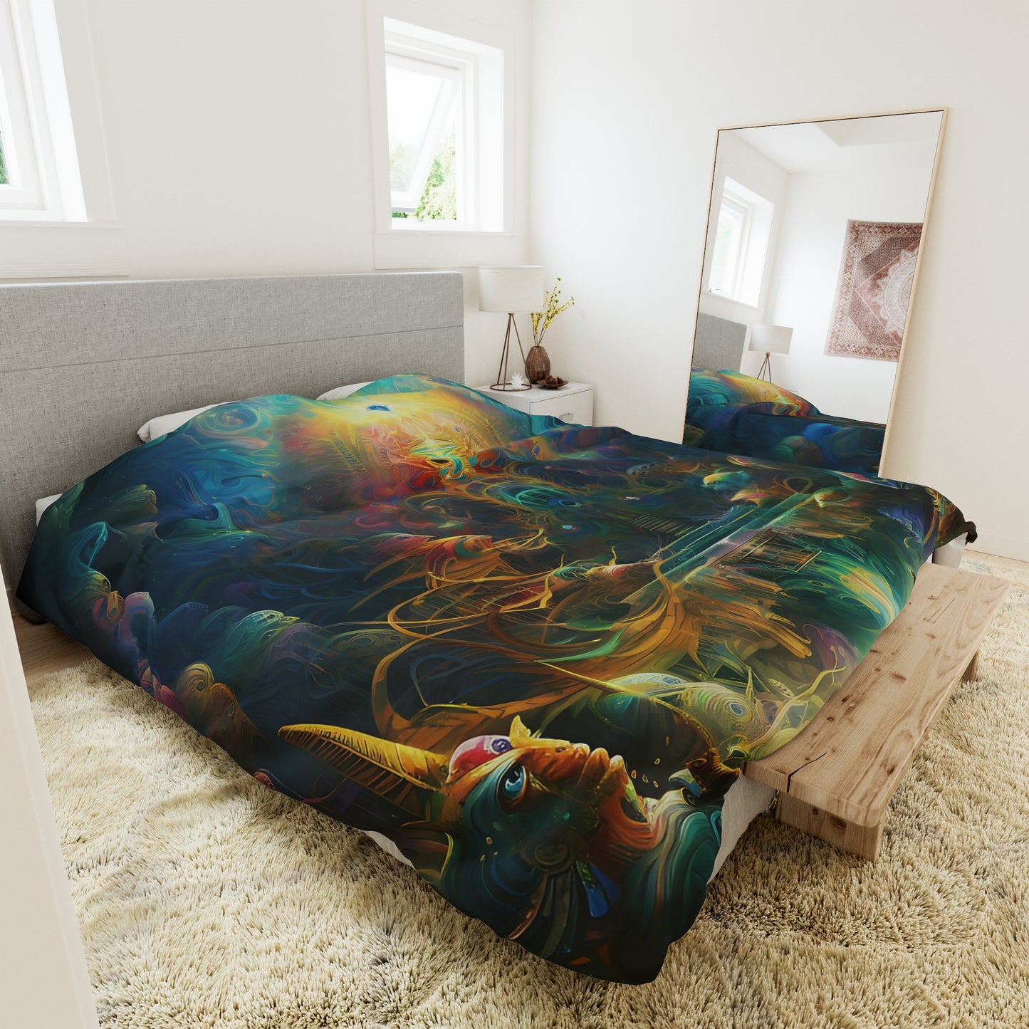 Duvet Cover - Shaman Drum 1