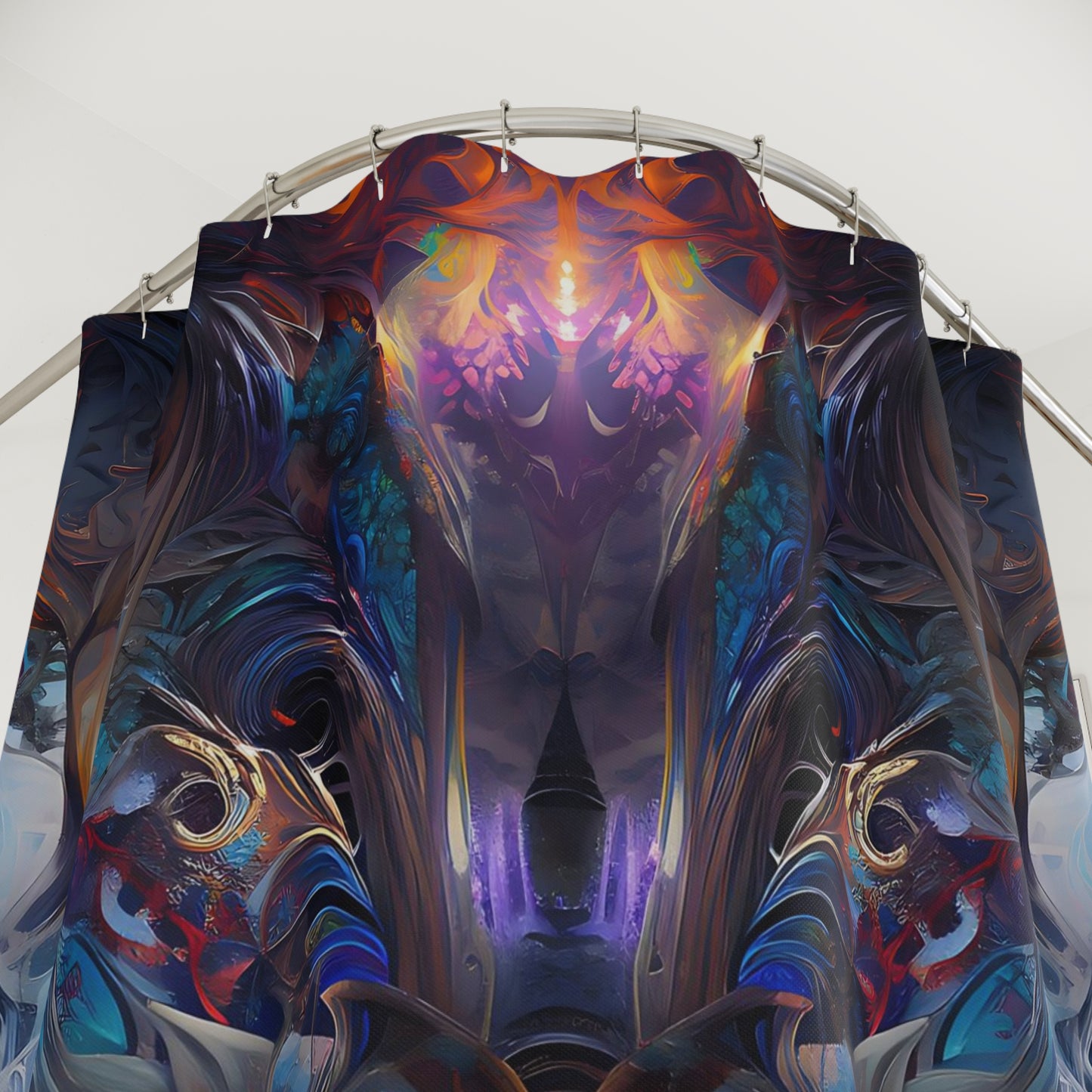 Polyester Shower Curtain - Mystical Reflections 2