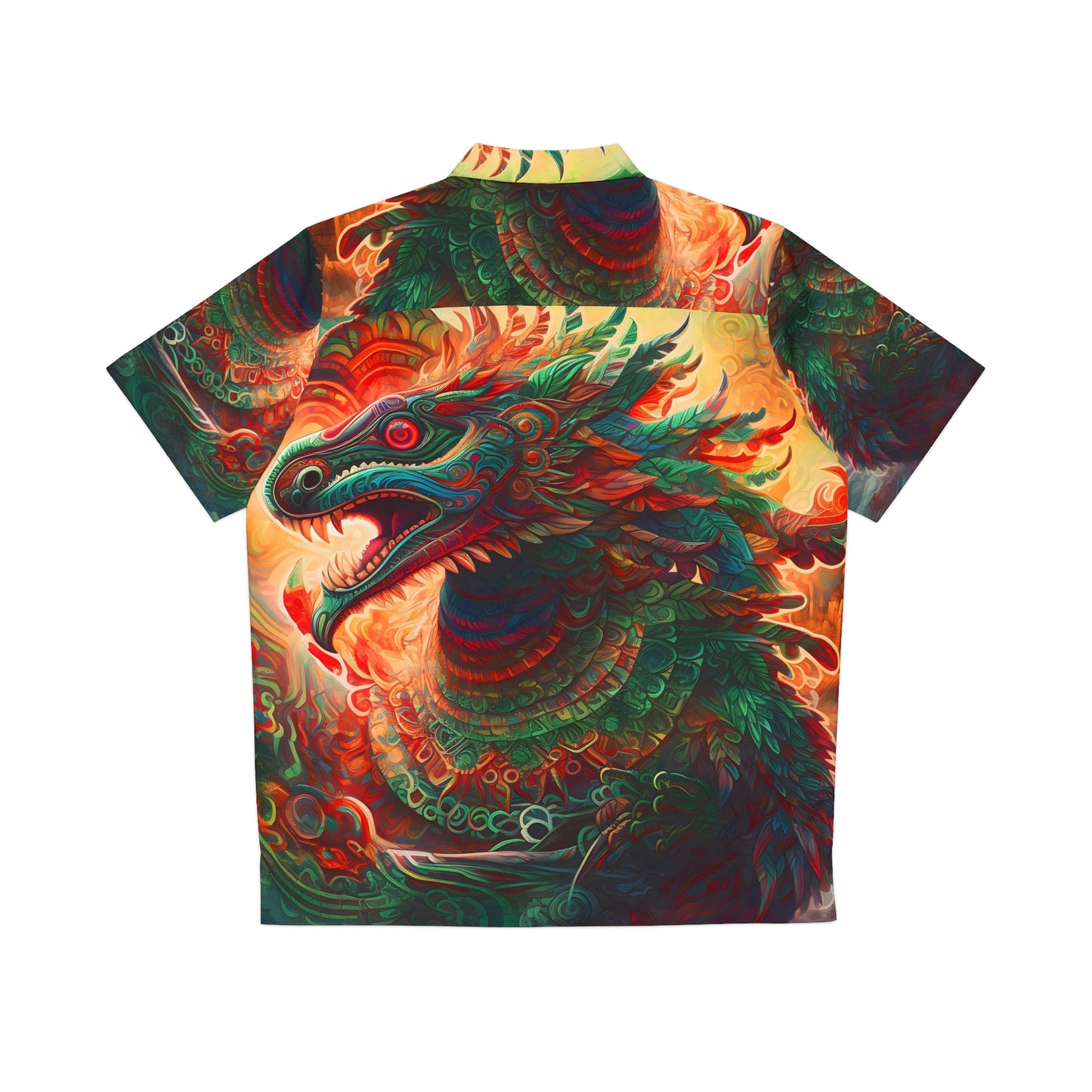 Men's Hawaiian Shirt (AOP) - Quetzalcoatl 2