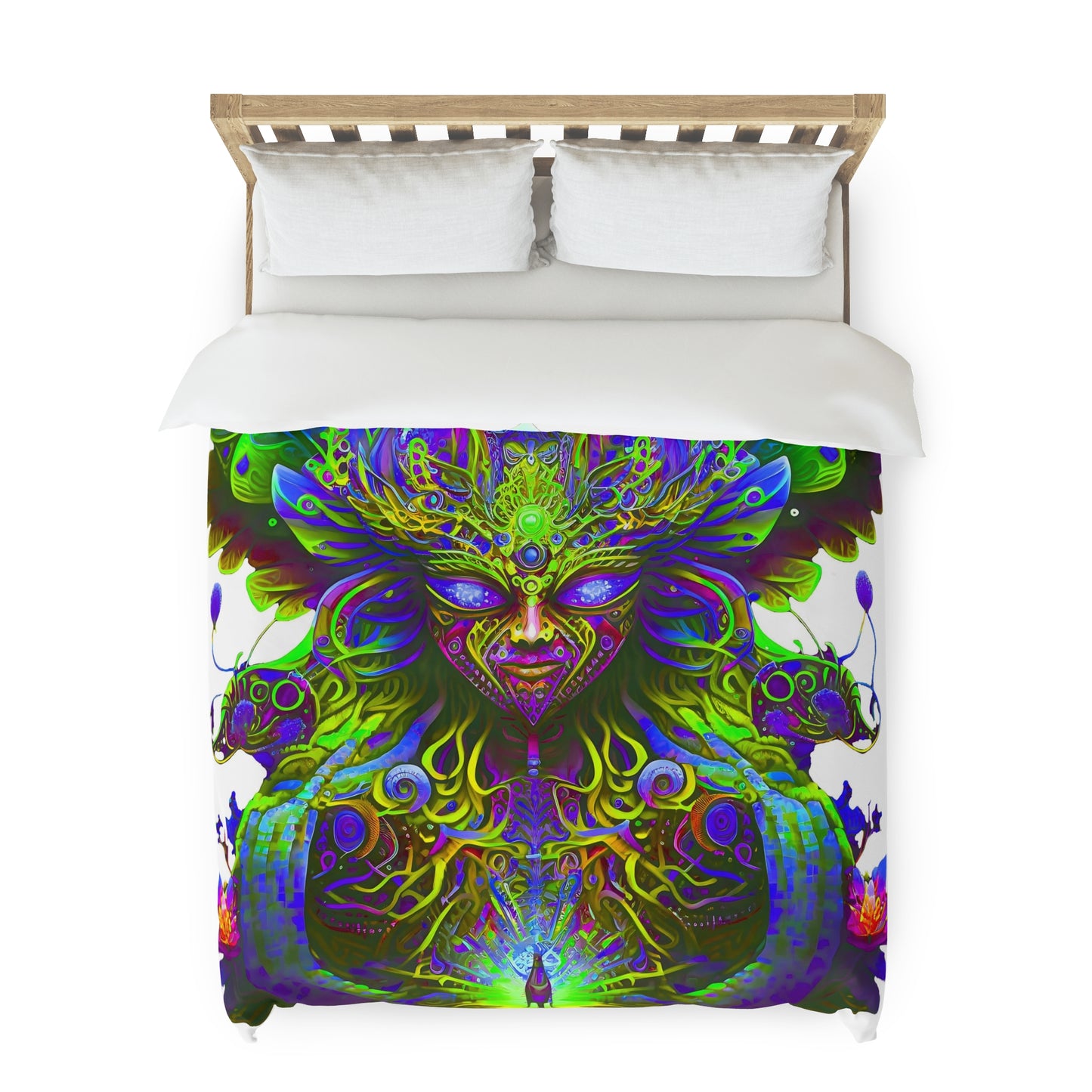 Duvet Cover - Psychedelic Fairy Neon