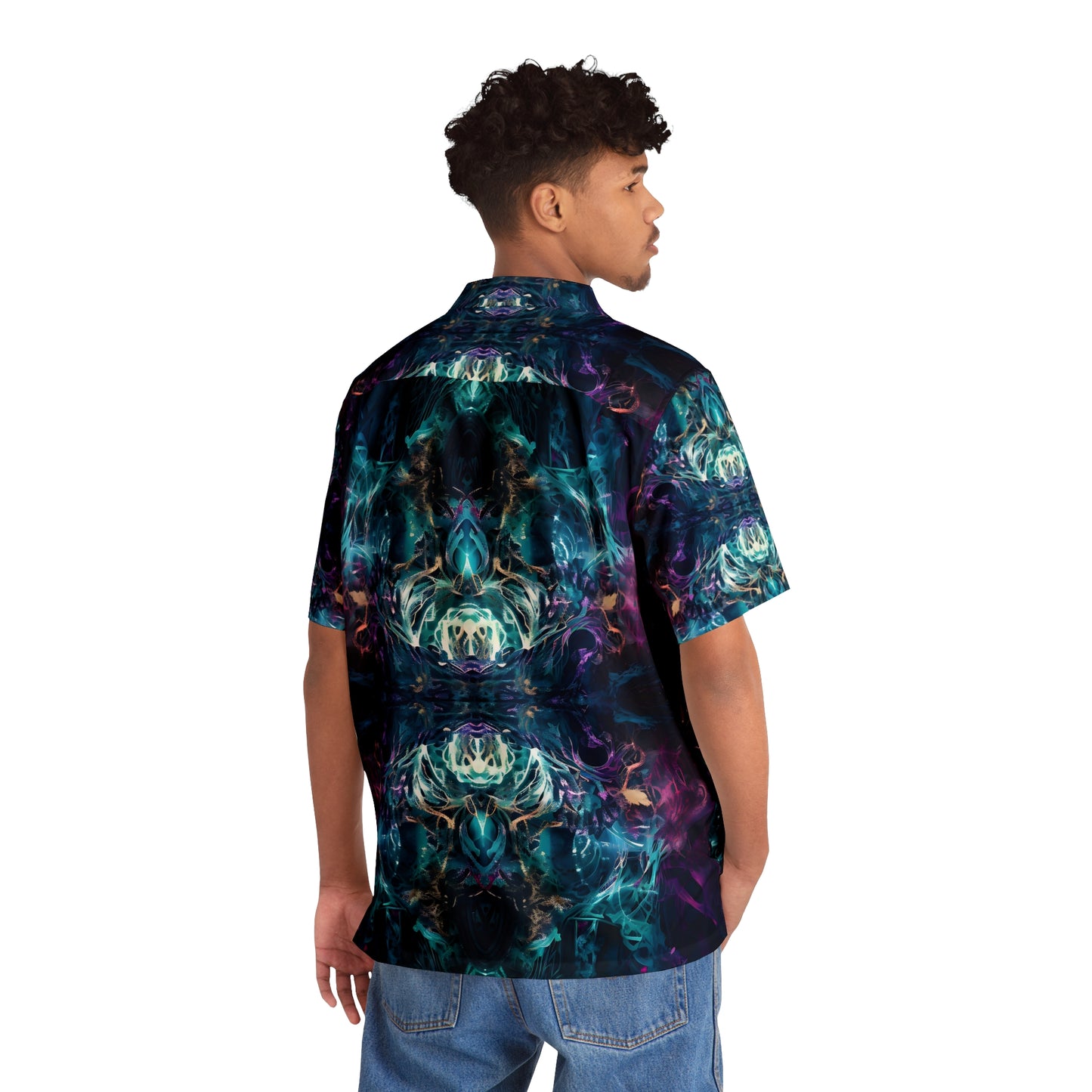 Men's Hawaiian Shirt (AOP) - Mystical Reflections 4