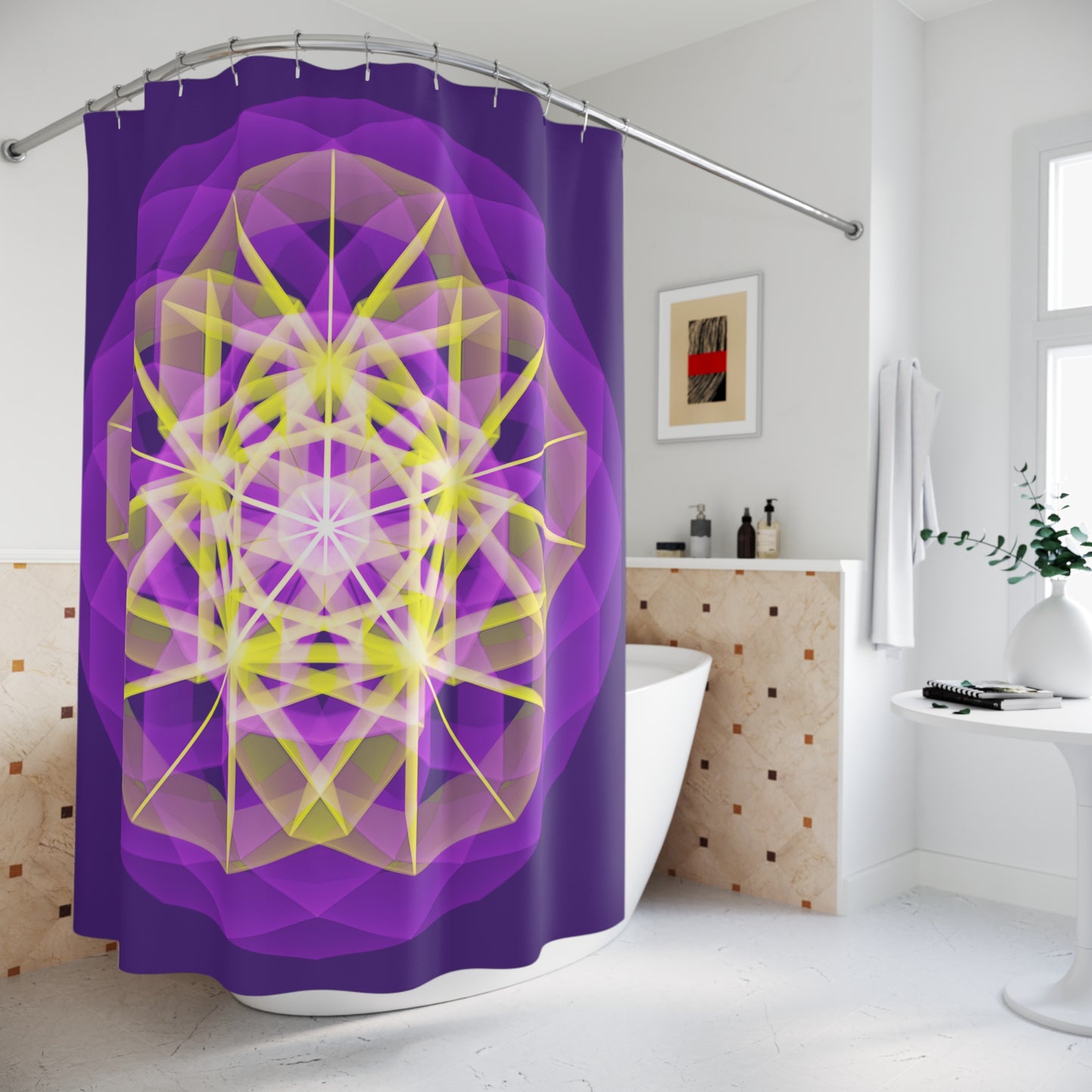 Copy of Polyester Shower Curtain - Mandala 2