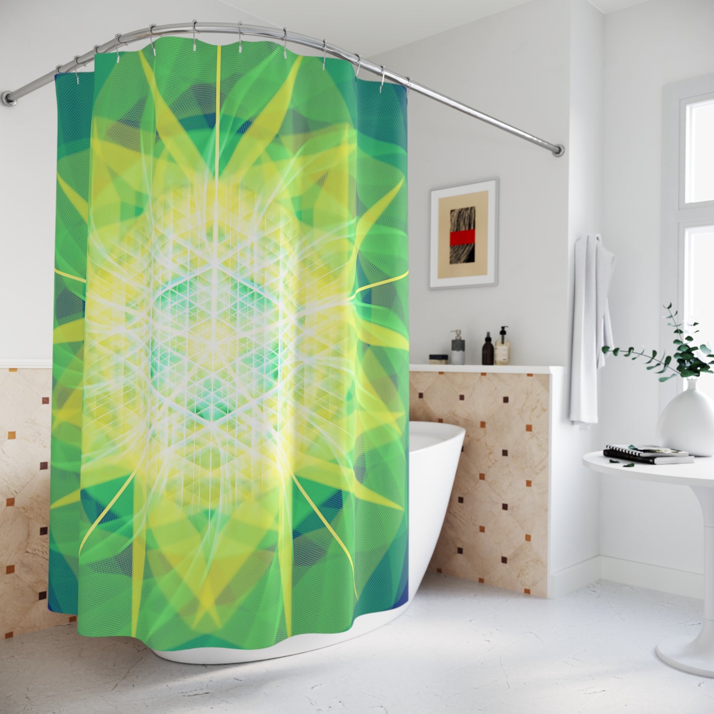 Polyester Shower Curtain - Sunflower