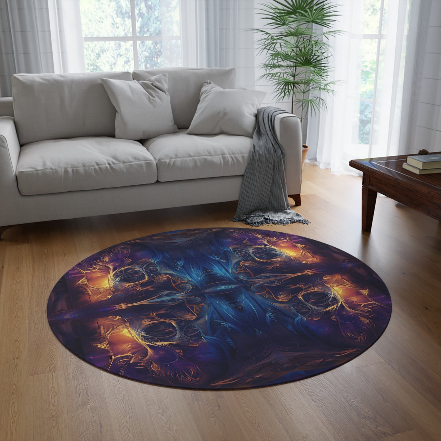 Round Rug - Mystical Reflections 3