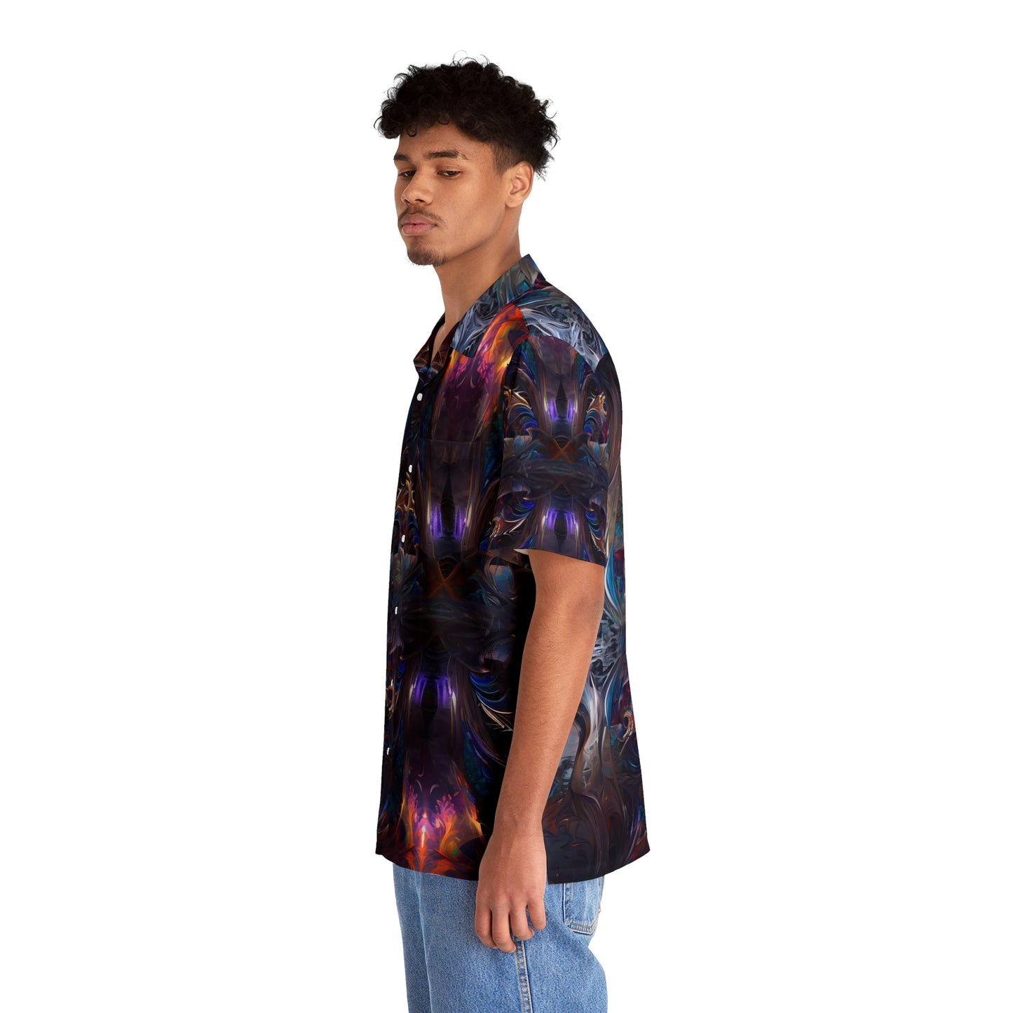 Men's Hawaiian Shirt (AOP) - Mystical Reflections 2