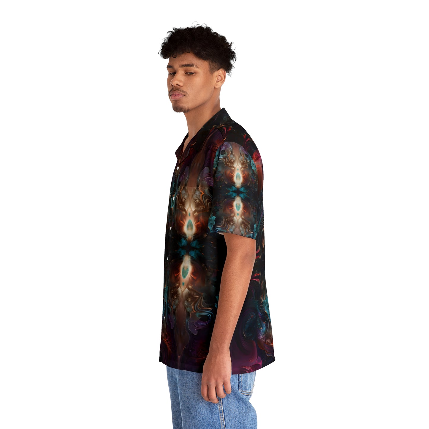 Men's Hawaiian Shirt (AOP) - Mystical Reflections 1