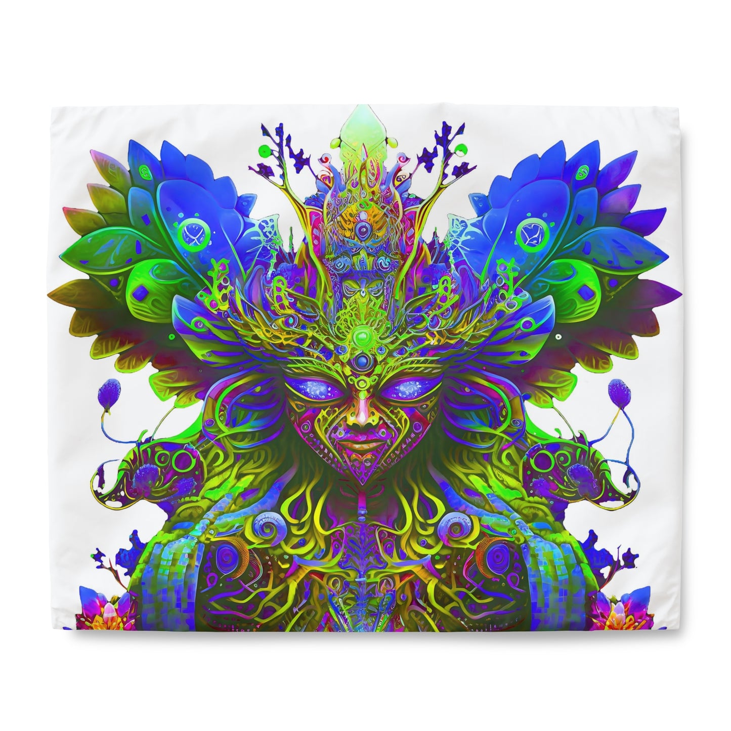 Duvet Cover - Psychedelic Fairy Neon
