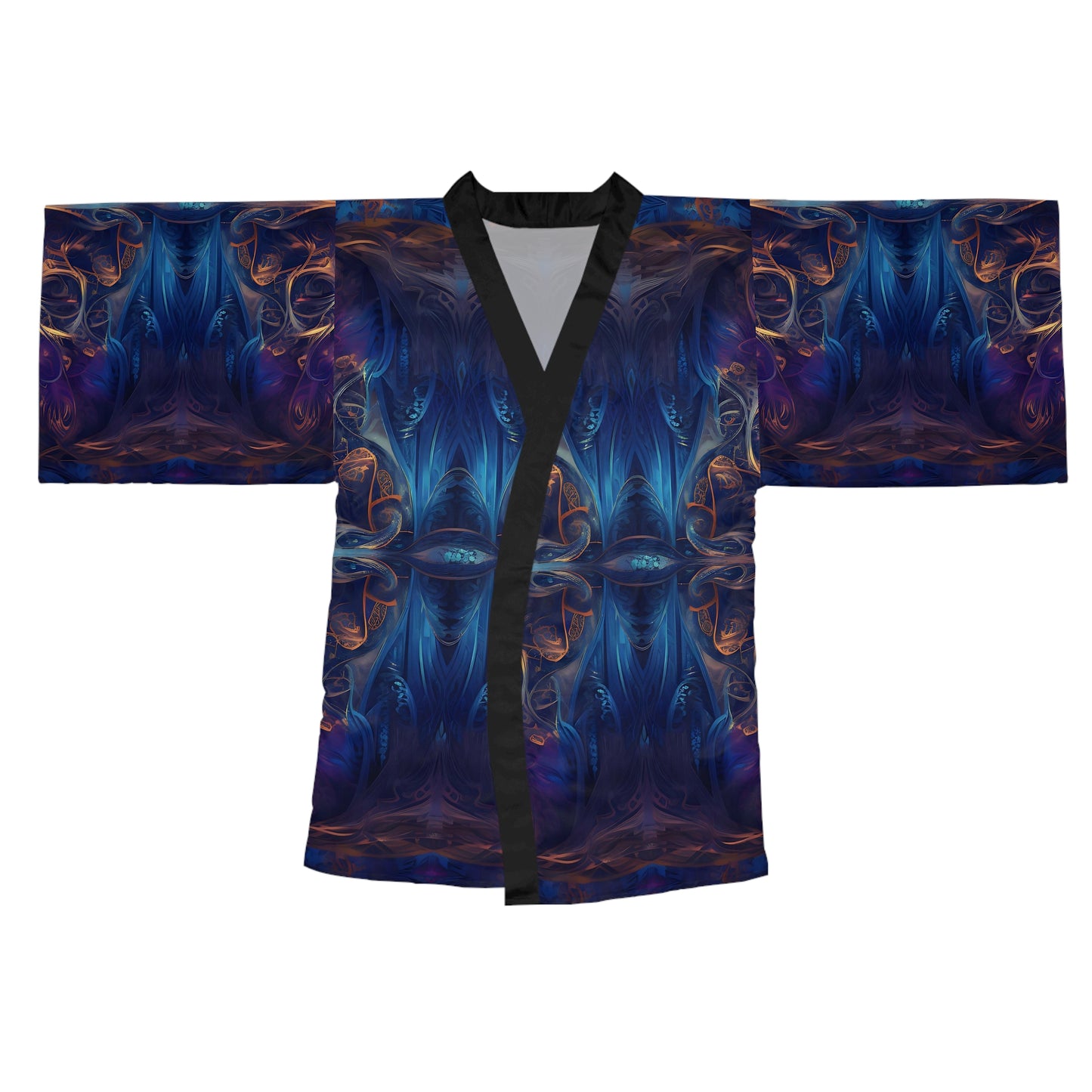 Long Sleeve Kimono Robe (AOP) - Mystical Reflections 3