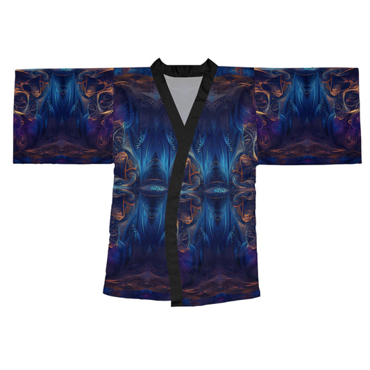 Long Sleeve Kimono Robe (AOP) - Mystical Reflections 3