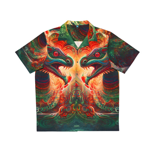 Men's Hawaiian Shirt (AOP) - Quetzalcoatl 2