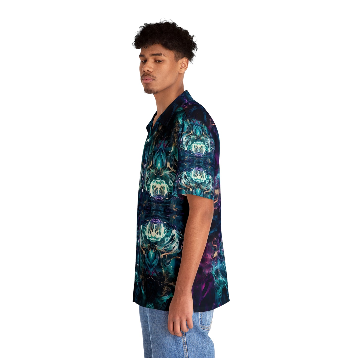 Men's Hawaiian Shirt (AOP) - Mystical Reflections 4