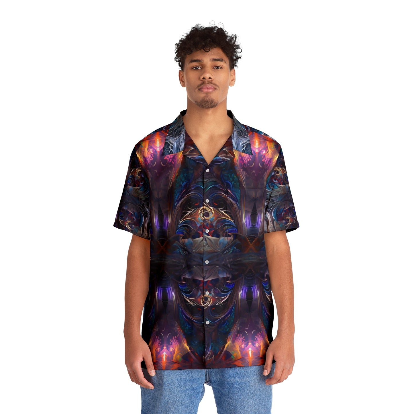 Men's Hawaiian Shirt (AOP) - Mystical Reflections 2