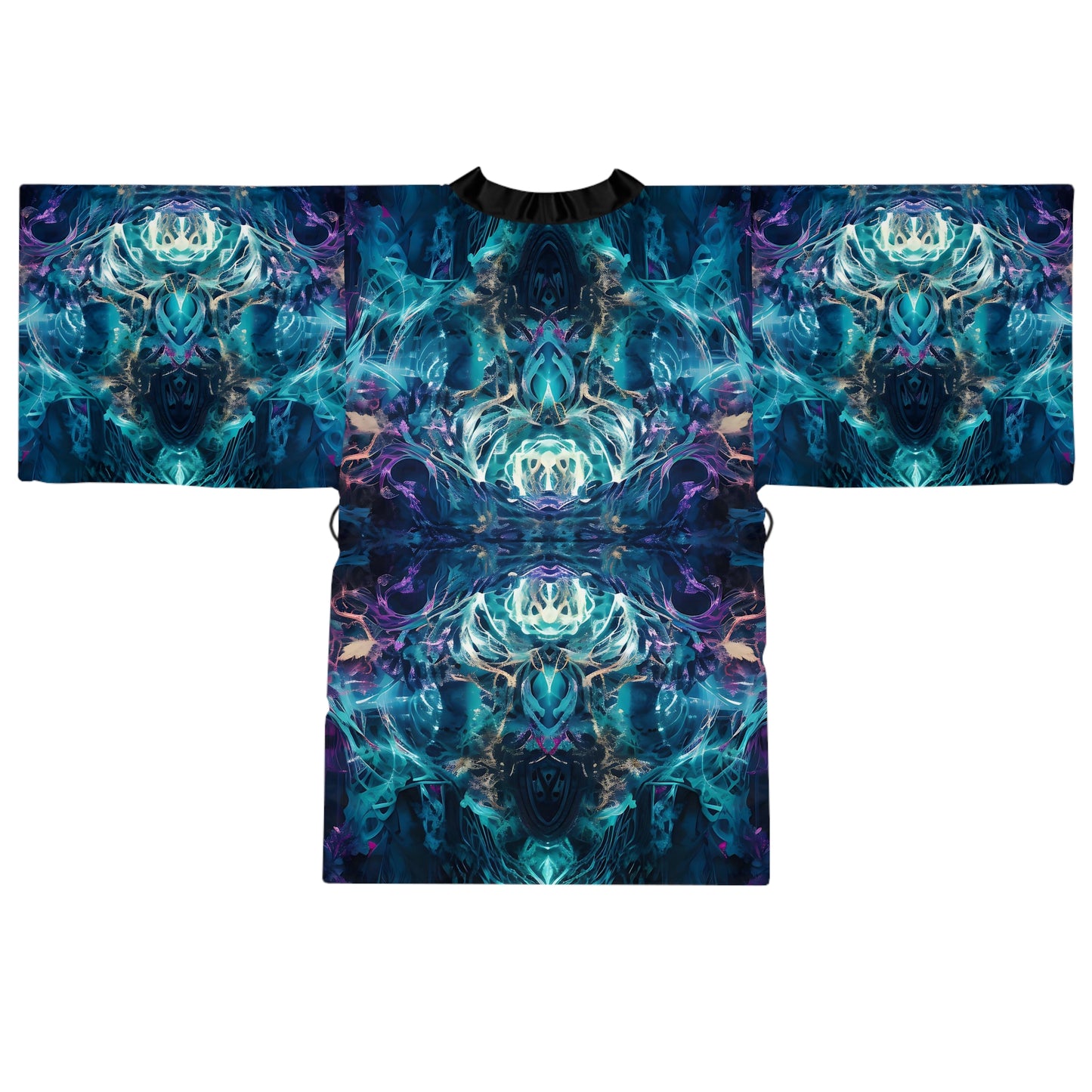 Long Sleeve Kimono Robe (AOP) - Mystical Reflections 4