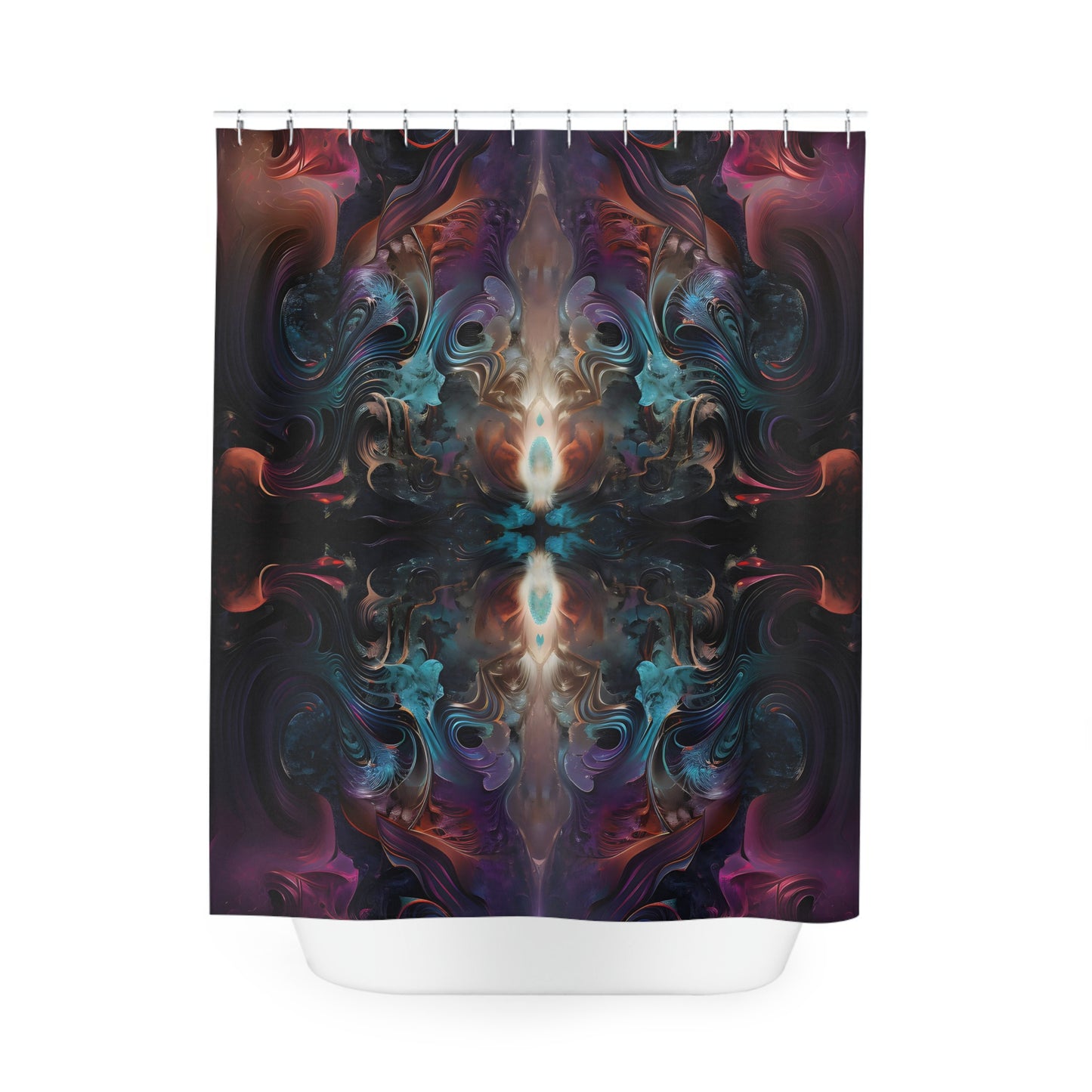 Polyester Shower Curtain - Mystical Reflections 1
