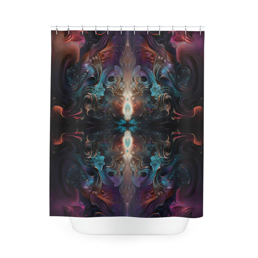 Polyester Shower Curtain - Mystical Reflections 1